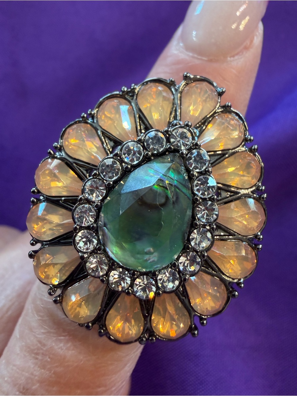 Park Lane RARE Convention Exclusive Opalescent Statement Ring Size 8
